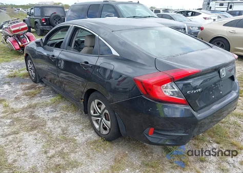 2016 Honda Civic Lx из США, поврежденный, VIN 19XFC2F53GE006599